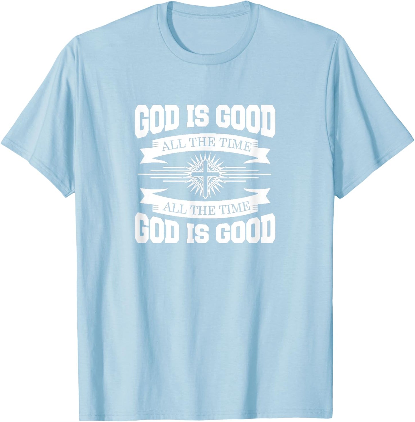Follower of Jesus in training - God is good all the time Christian - Men's Blue Short Sleeve - Small T-Shirt - T-Shirt | Light Blue