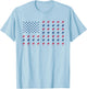 USA American Flag Flamingo Lover 4th of July Patriotic Women T-Shirt - T-Shirt | Light Blue