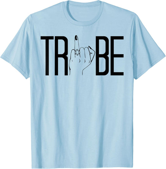 Tribe Ring Finger Wedding Bridal Bachelorette Party Matching T-Shirt - T-Shirt | Light Blue