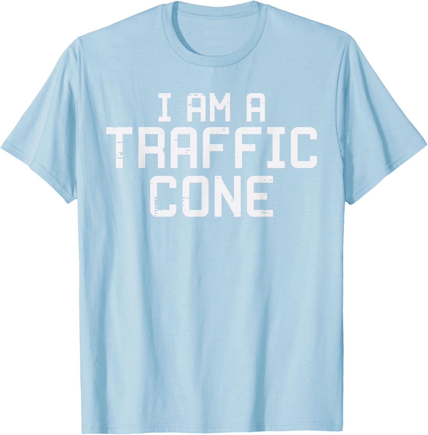 Im A Traffic Cone Funny Halloween Costume Men Women Kids T-Shirt - T-Shirt | Light Blue