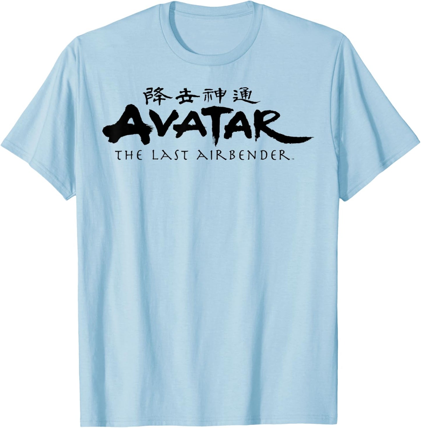 Avatar: The Last Airbender Painted Show Ideograph Logo T-Shirt - T-Shirt | Light Blue