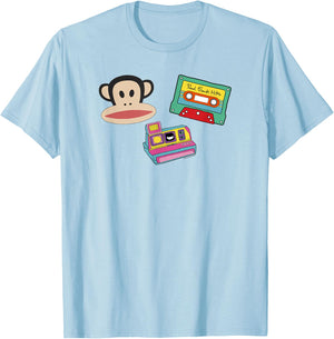 Paul Frank Julius Polaroid And Tape Poster T-Shirt - T-Shirt | Light Blue