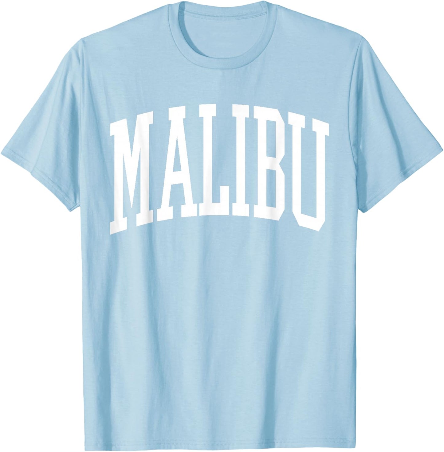Preppy Trendy Malibu California T-Shirt - T-Shirt | Light Blue