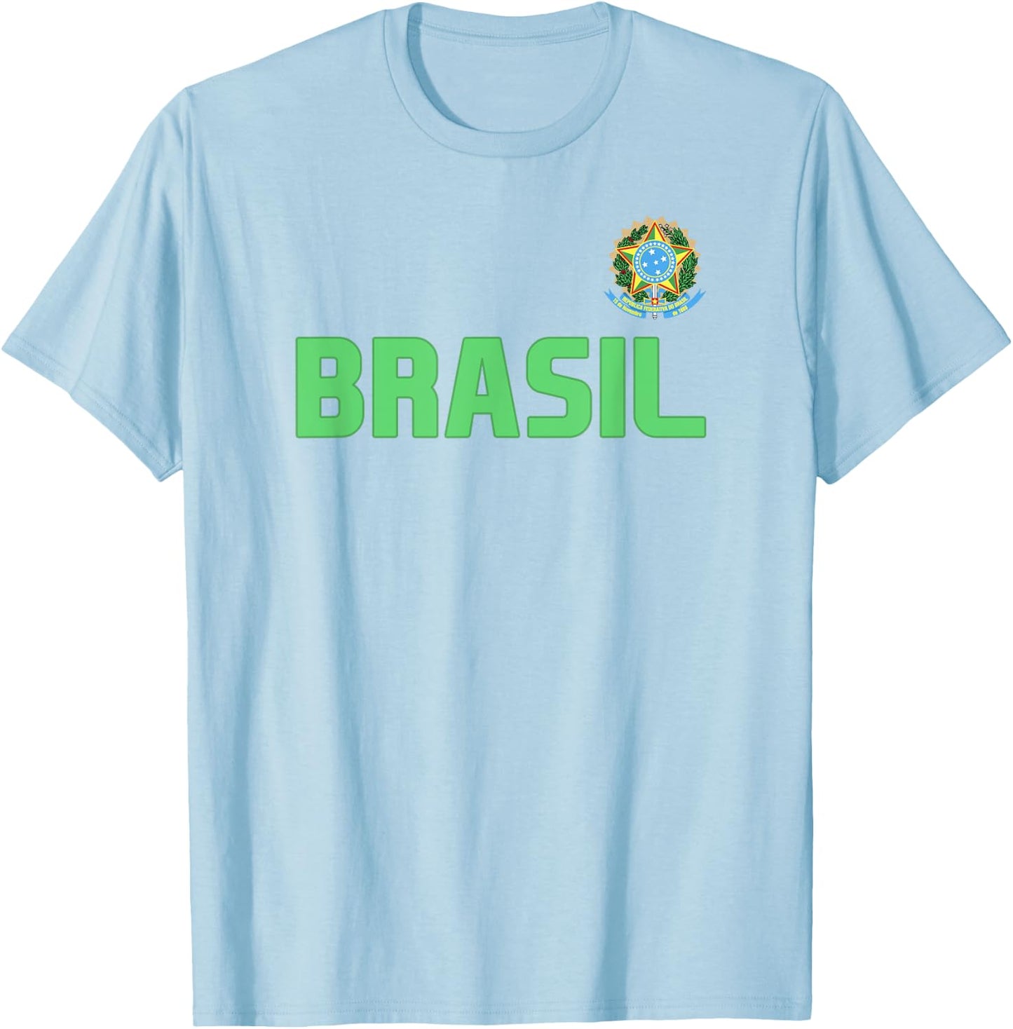 Brasil Brazilian Pride Brazil Flag International Country T-Shirt - T-Shirt | Light Blue