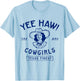 Yee Haw Howdy Rodeo Southern Cowgirls Yeehaw Women Girls T-Shirt - T-Shirt | Light Blue