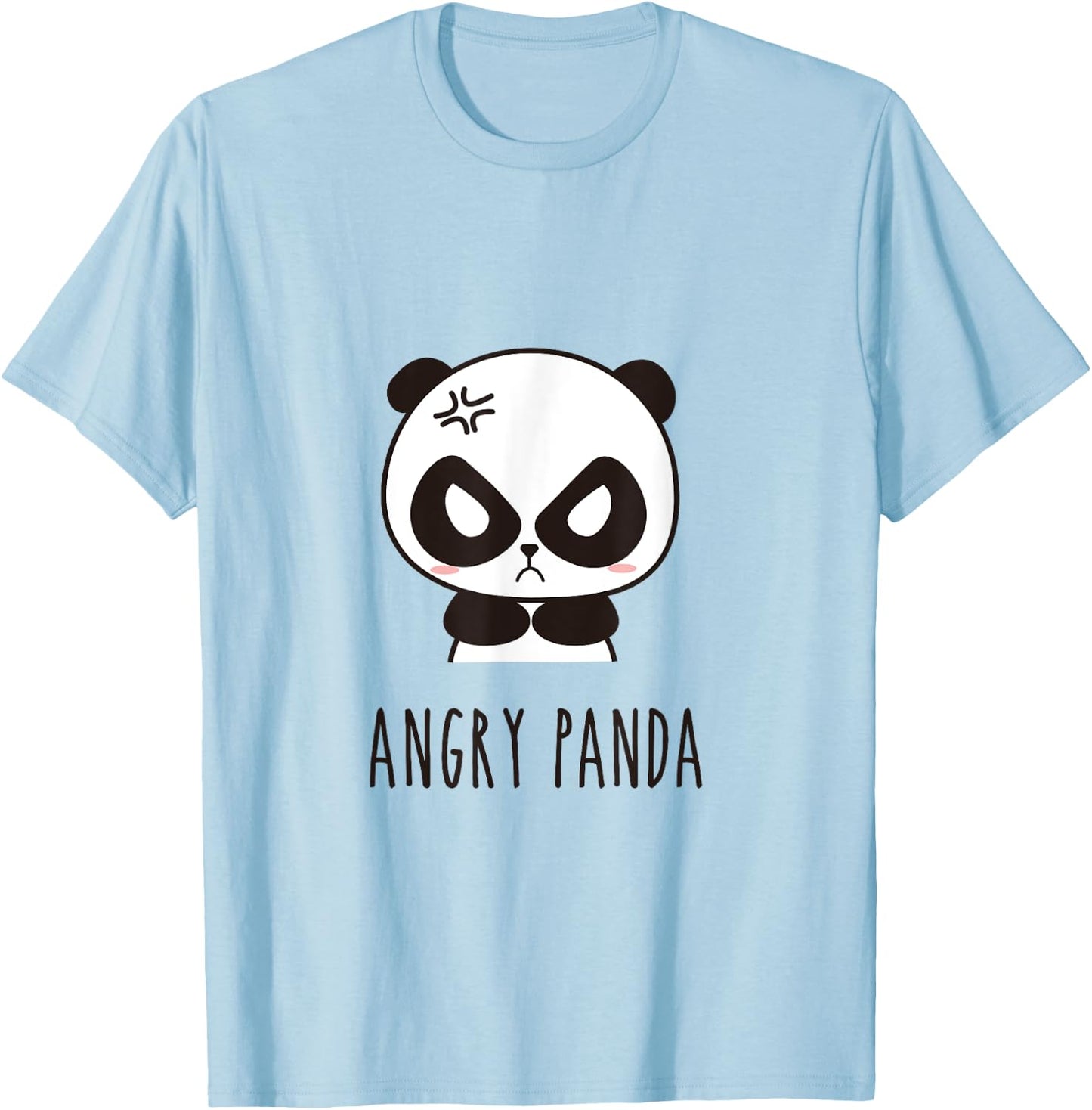 Cute Little ANGRY Panda. This Is How I Roll T-Shirt - T-Shirt | Light Blue