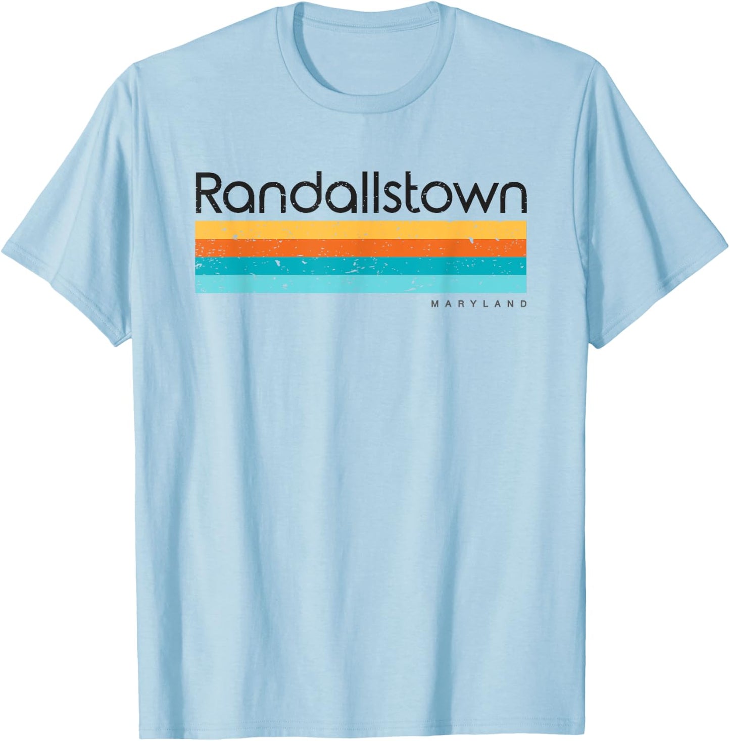 Vintage Randallstown Maryland MD Retro Design T-Shirt - T-Shirt | Light Blue