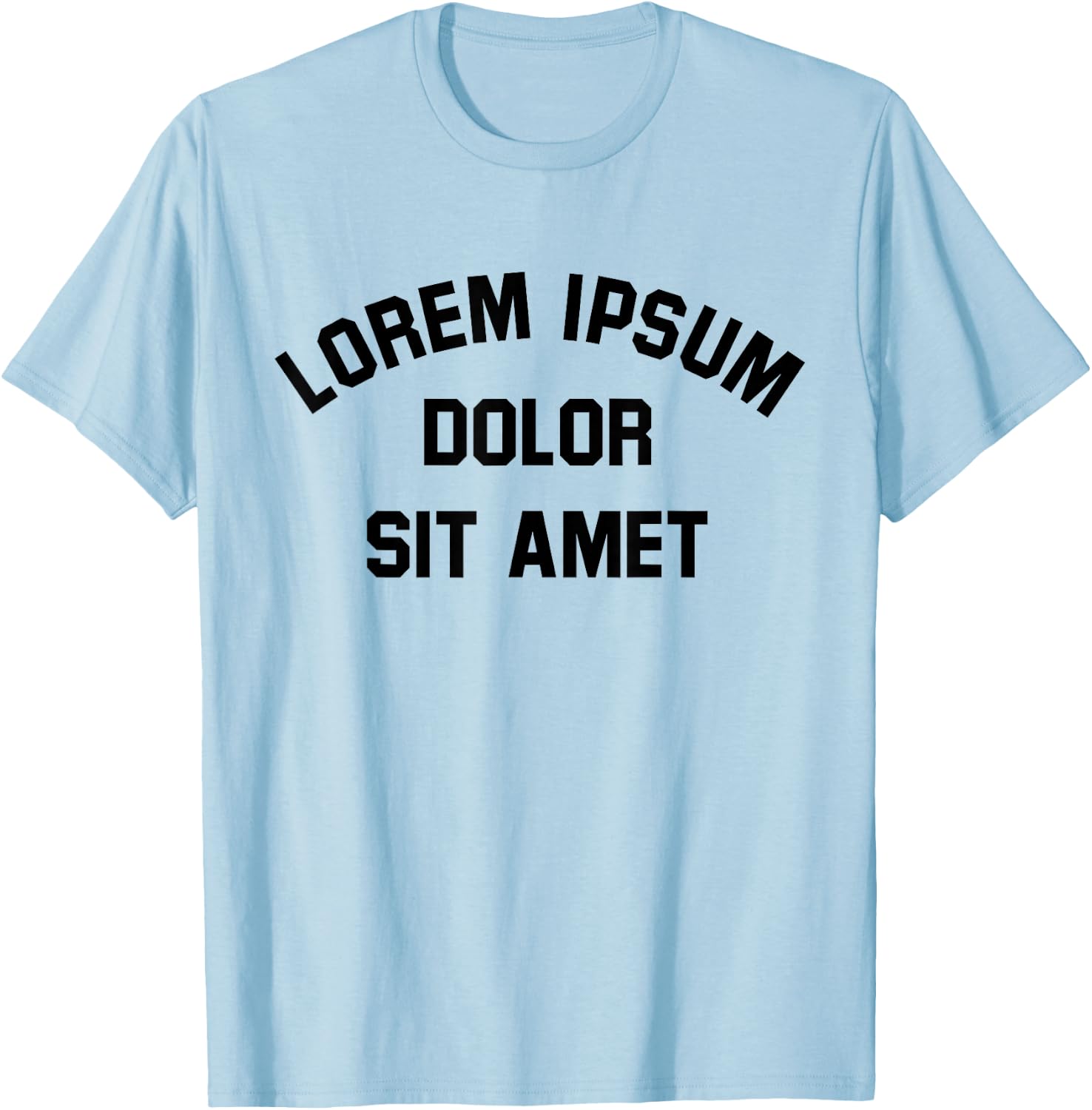 Lorem Ipsum Dolor Sit Amet Graphic Designer Web UX UI Funny T-Shirt - T-Shirt | Light Blue