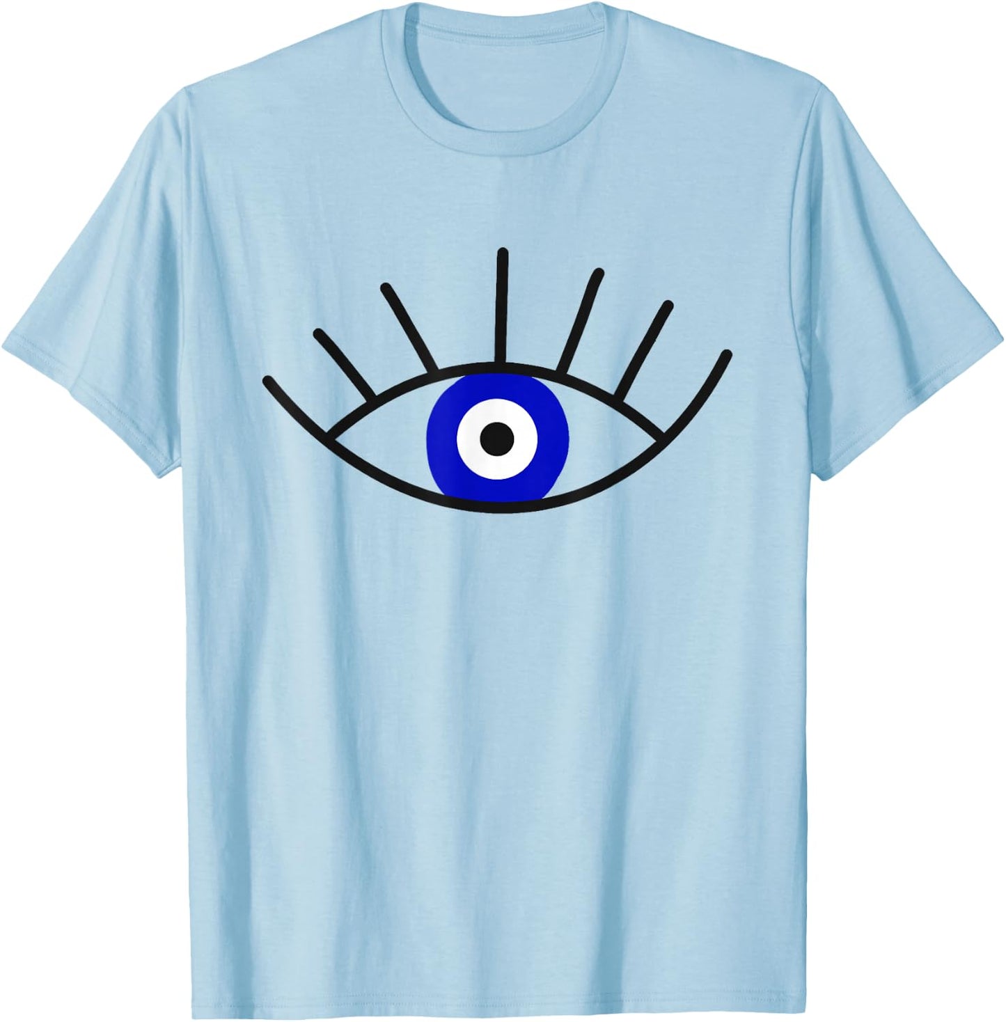 Evil Eye Curse Protection Seeing Eye Evil Eye T-Shirt - T-Shirt | Light Blue