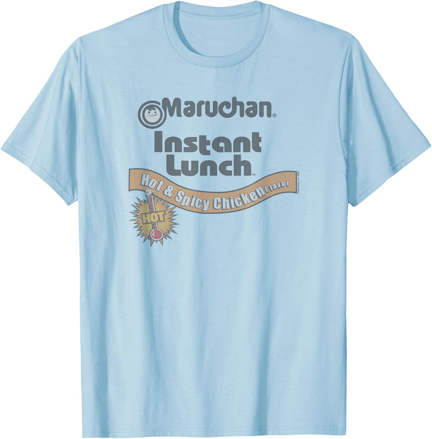 Maruchan Instant Lunch Hot & Spicy Chicken Flavor Logo T-Shirt - T-Shirt | Light Blue
