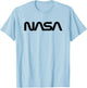Black NASA Worm Logo T-Shirt - T-Shirt | Light Blue