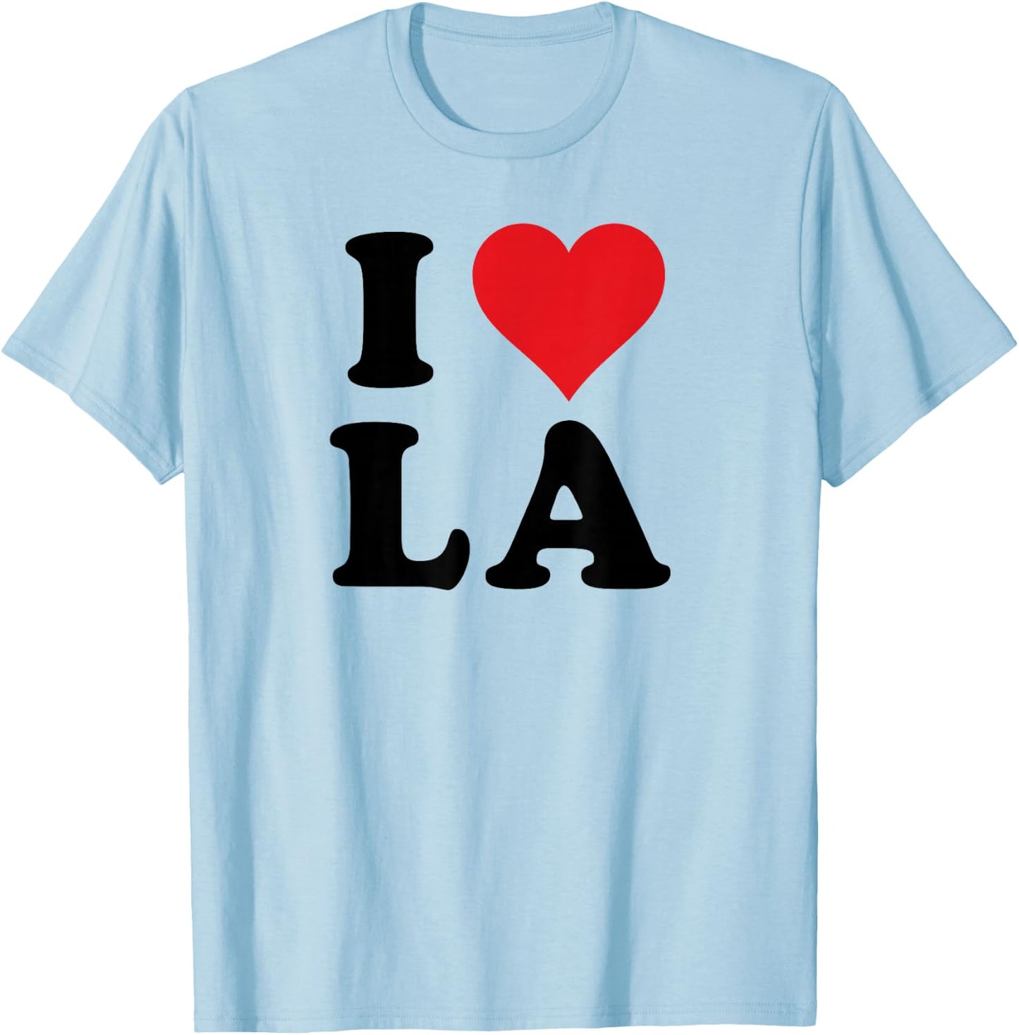 I Heart LA Initials I Love L.A. First And Last Name L A T-Shirt - T-Shirt | Light Blue