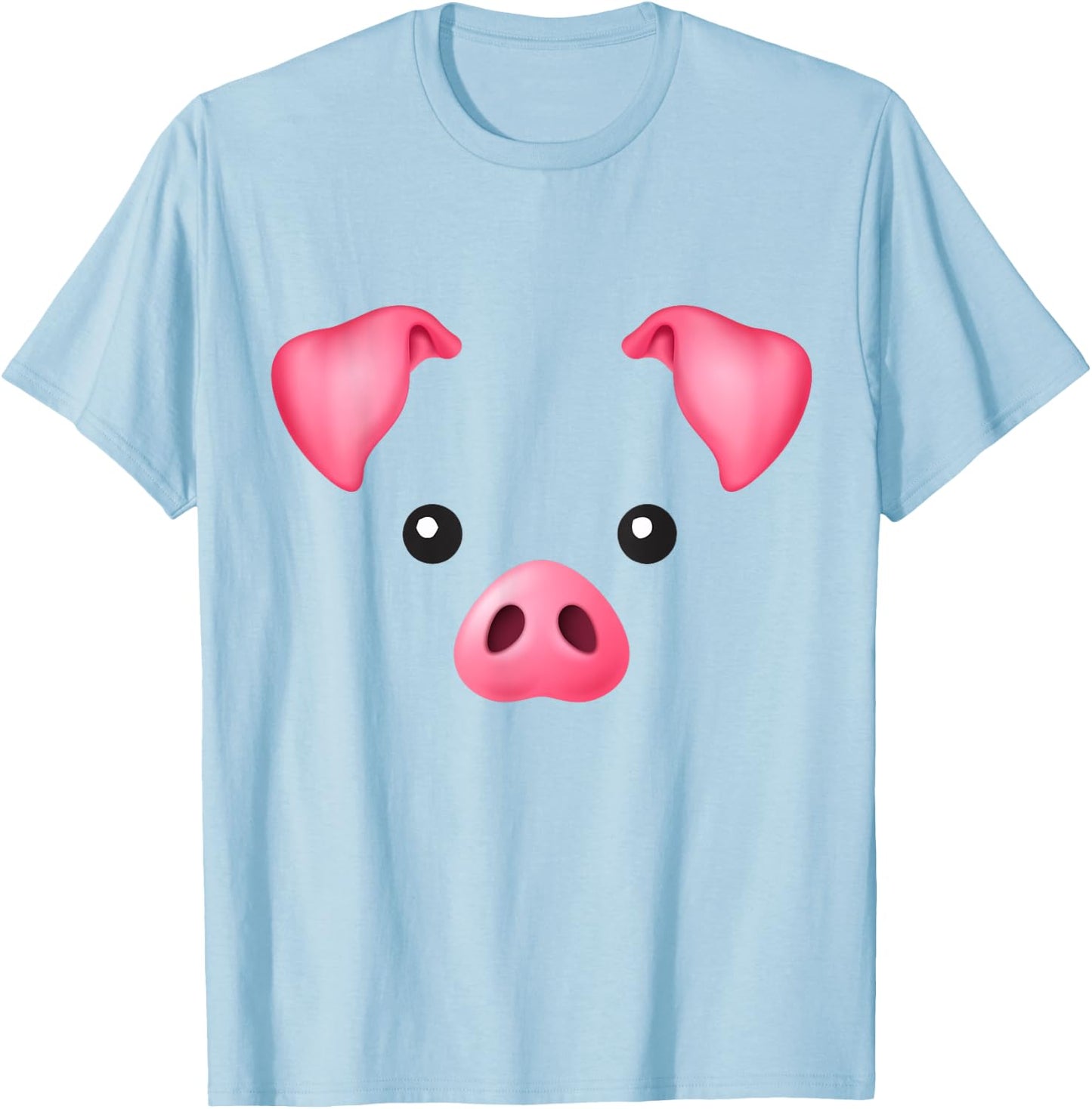 DIY Halloween Costume Pink Pig Costume for Kids Adults Shirt T-Shirt - T-Shirt | Light Blue