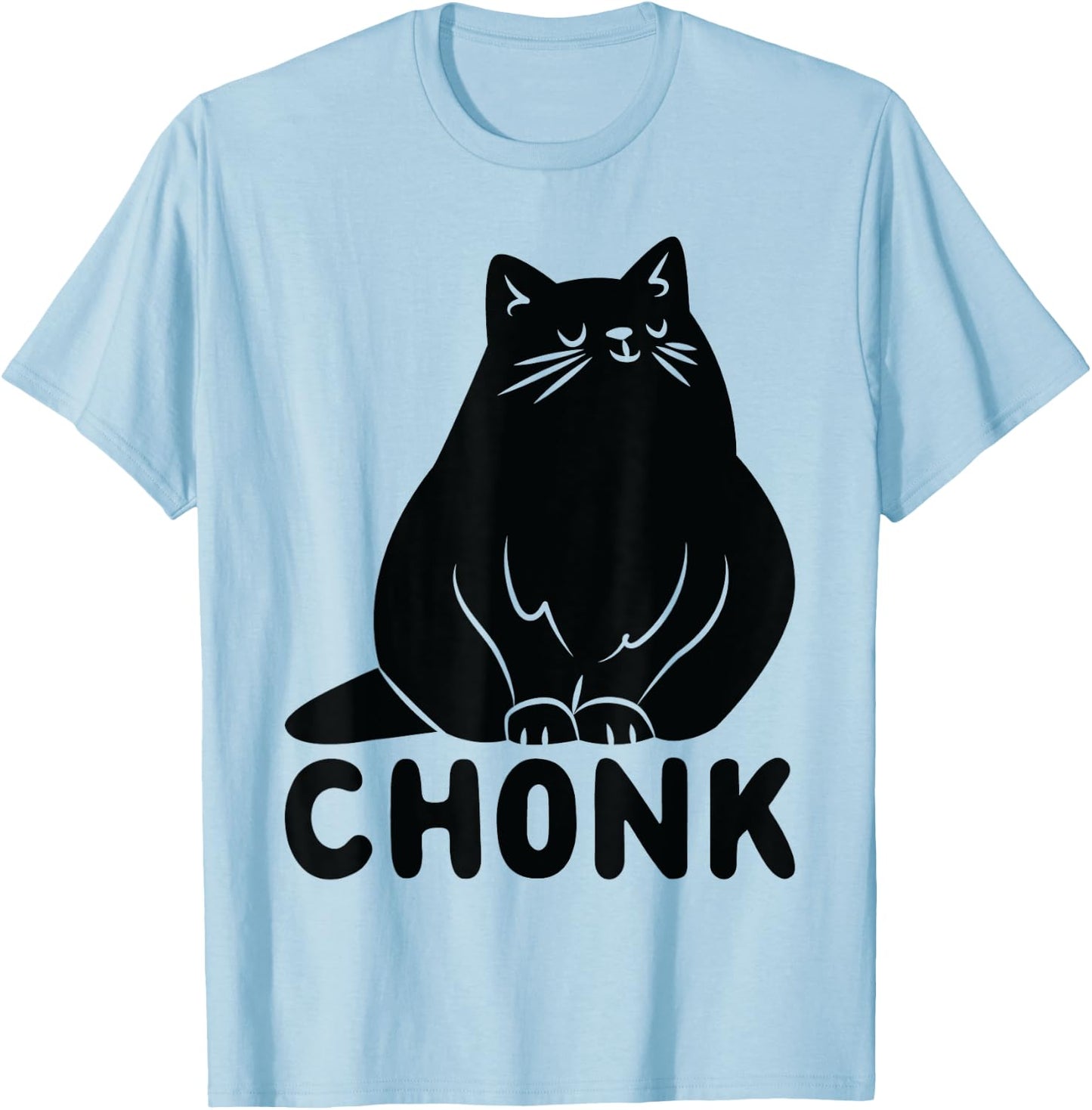 Cat Chonk T-Shirt - T-Shirt | Light Blue