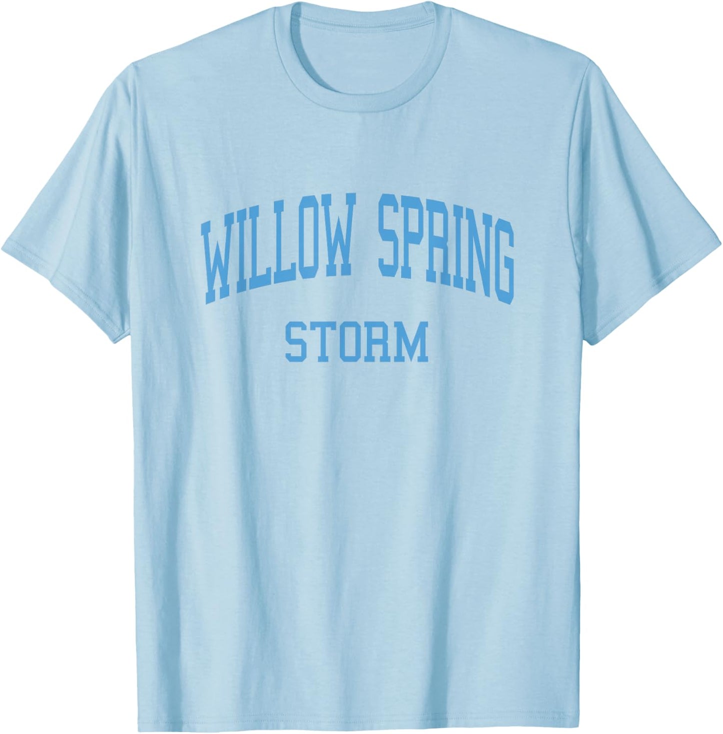 Willow Spring High School HS Fuquay Varina NC Retro T-Shirt - T-Shirt | Light Blue