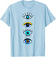 Evil Eye Curse Protection Seeing Eyes Nazar Mati Evil Eye T-Shirt - T-Shirt | Light Blue