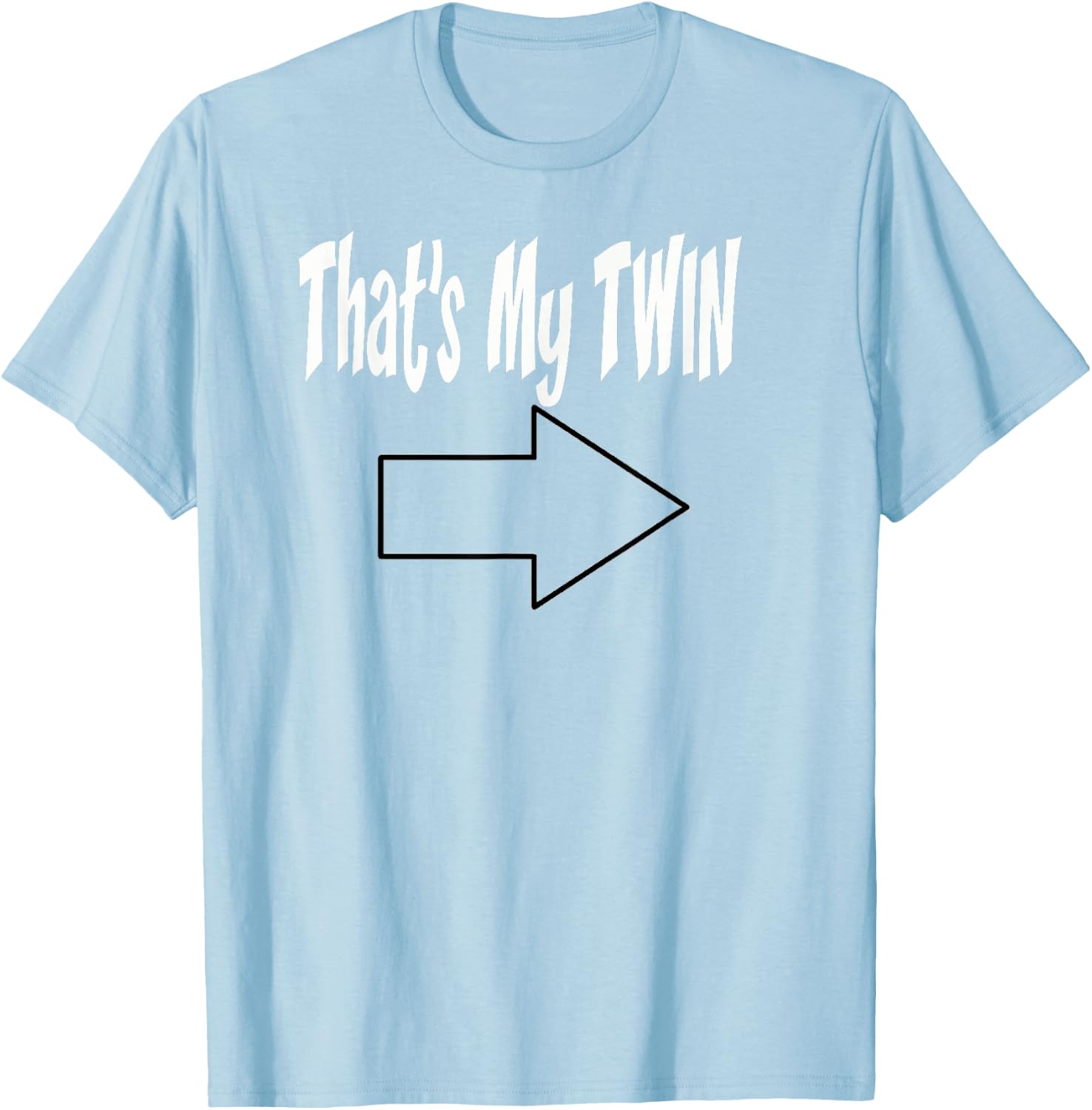 Thats My Twin Arrow Point to Left T Shirt T-Shirt - T-Shirt | Light Blue