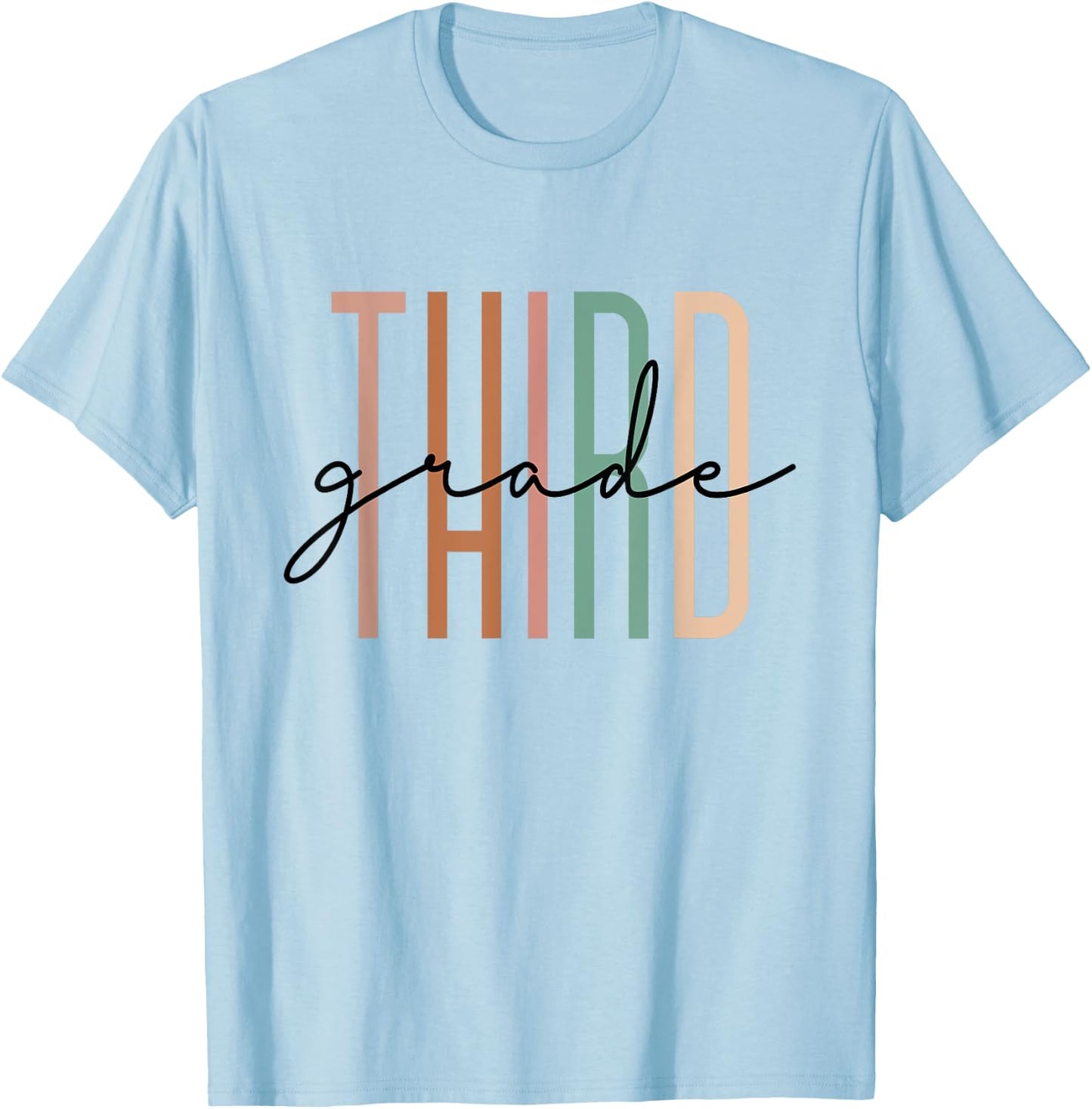 Third Grade Girls Boys Teacher Team 3rd Grade Squad T-Shirt - T-Shirt | Light Blue