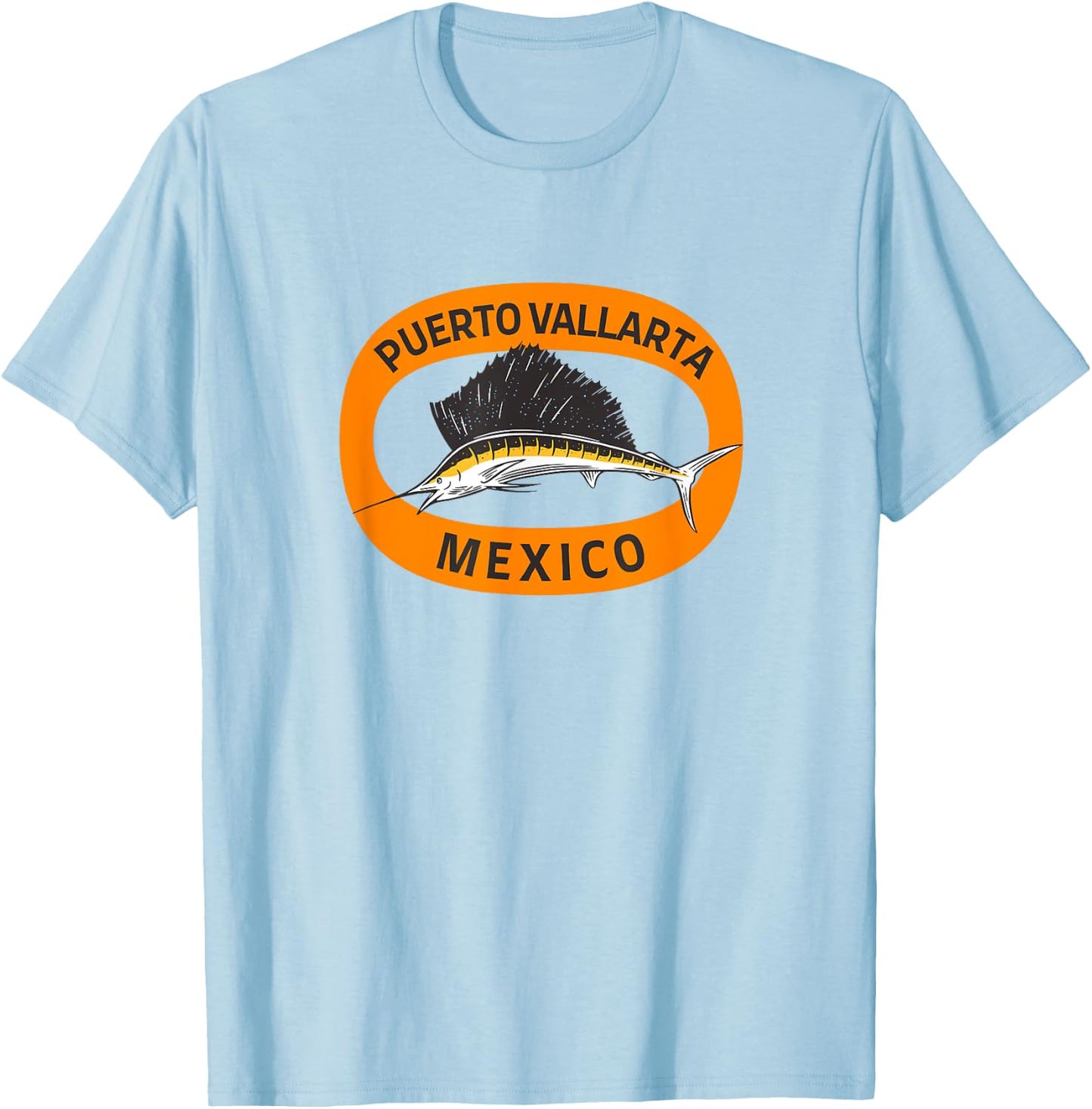 Puerto Vallarta Mexico Sailfish T-Shirt - T-Shirt | Light Blue