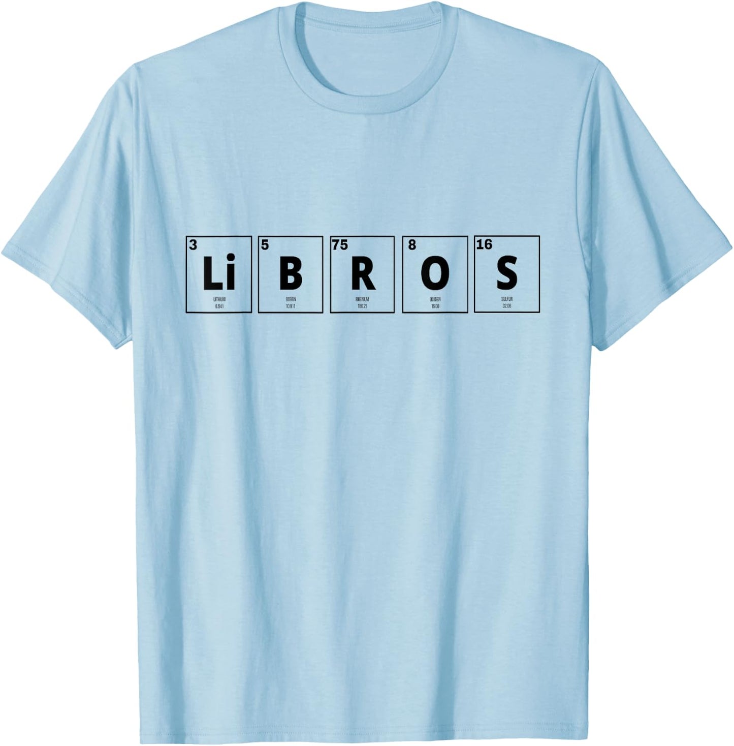 Libros Word for Book Lover Librarian Spanish Teacher T-Shirt - T-Shirt | Light Blue