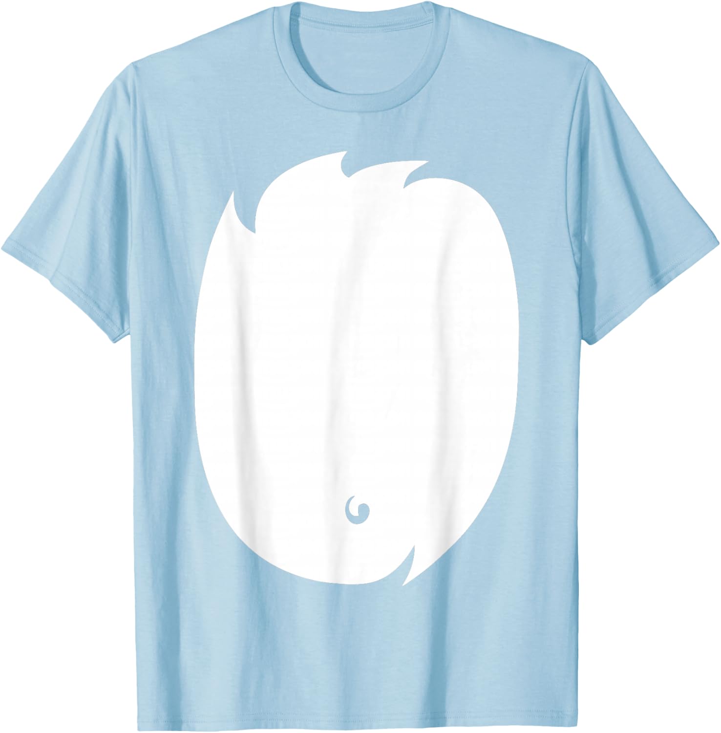 DIY Fancy Dress Fox Belly Costume Boys Girls Fox T-Shirt - T-Shirt | Light Blue