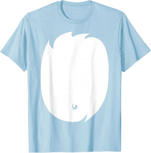 DIY Fancy Dress Fox Belly Costume Boys Girls Fox T-Shirt - T-Shirt | Light Blue