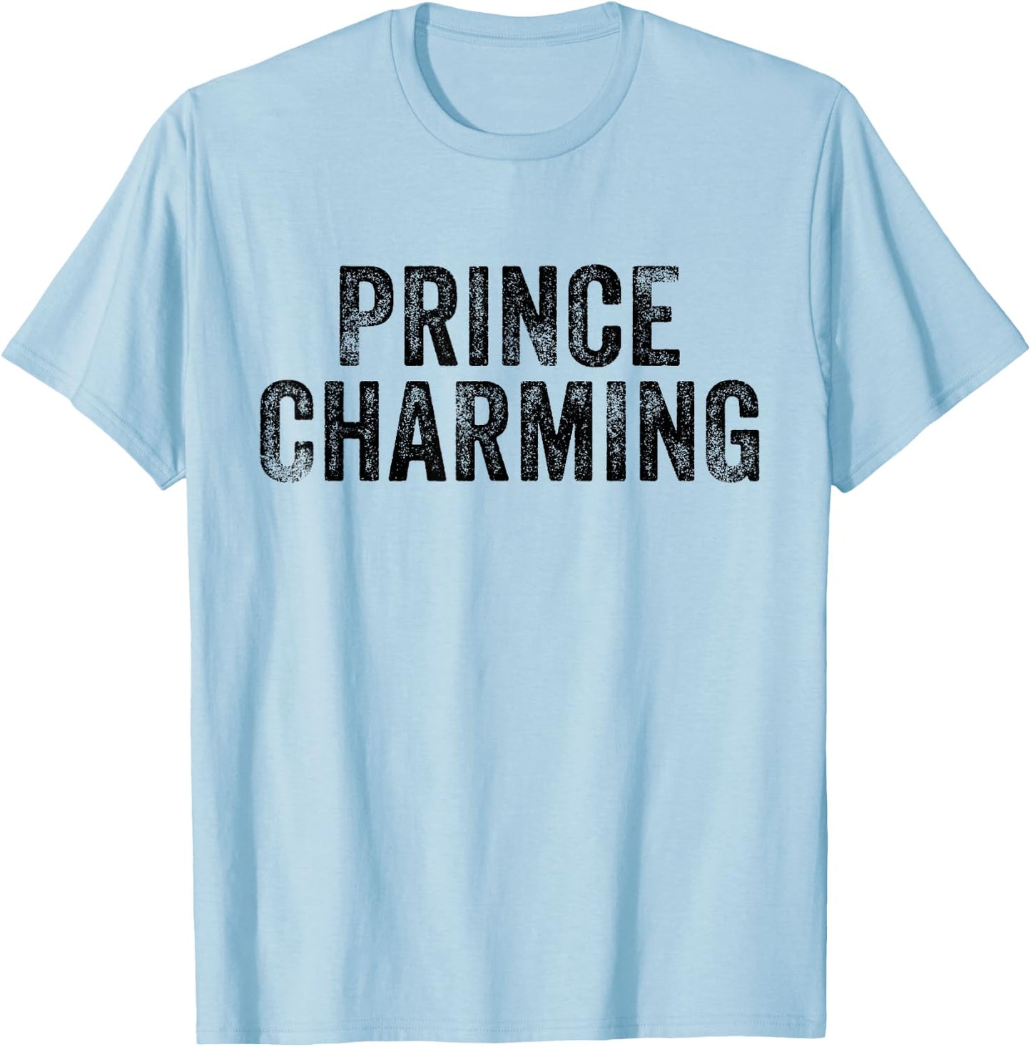 Prince Charming Fairy Tale Hero Funny Vintage Distressed T-Shirt - T-Shirt | Light Blue