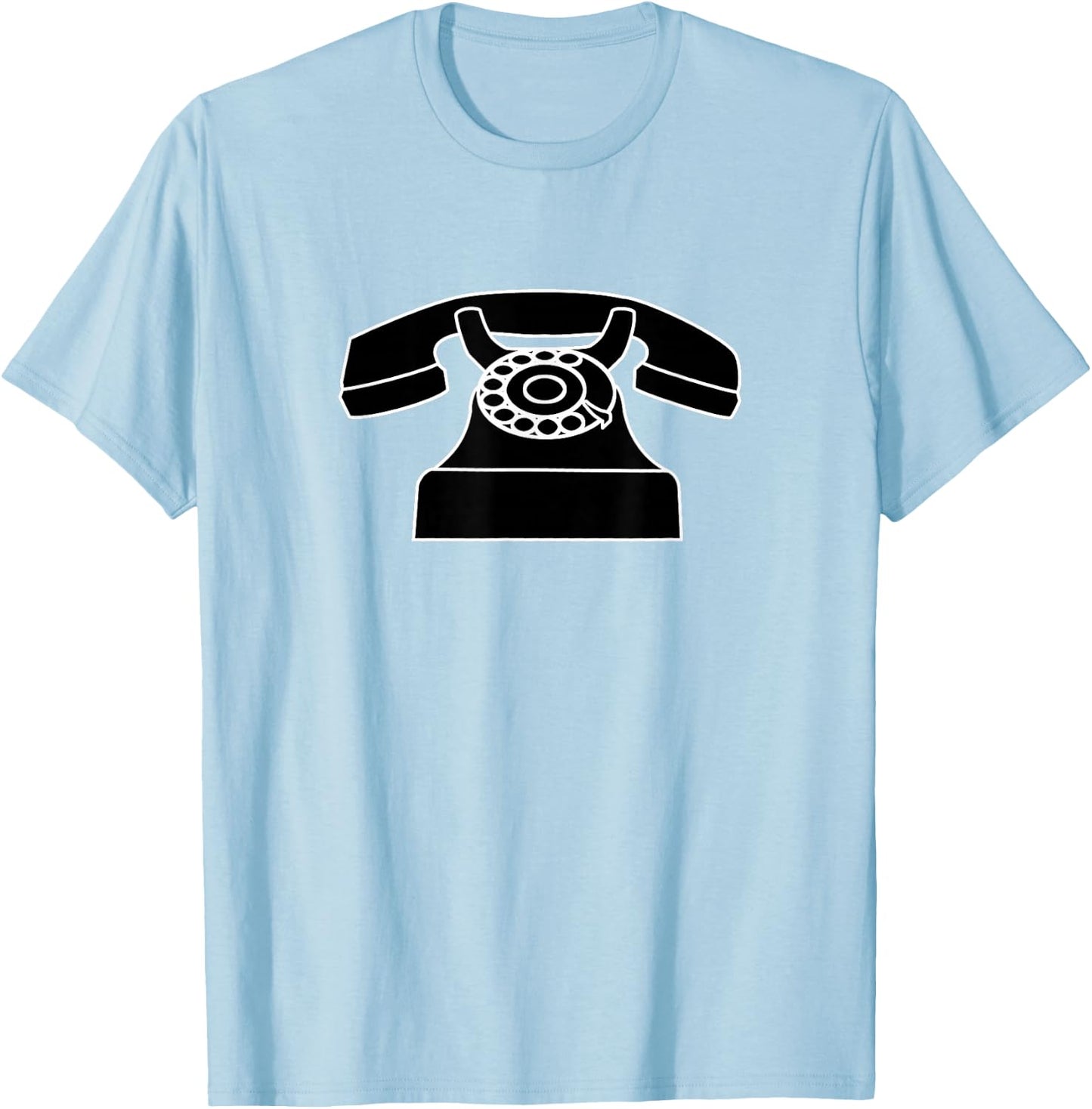 Old Fashioned 50s Telephone Dial Art Retro Art T-Shirt - T-Shirt | Light Blue