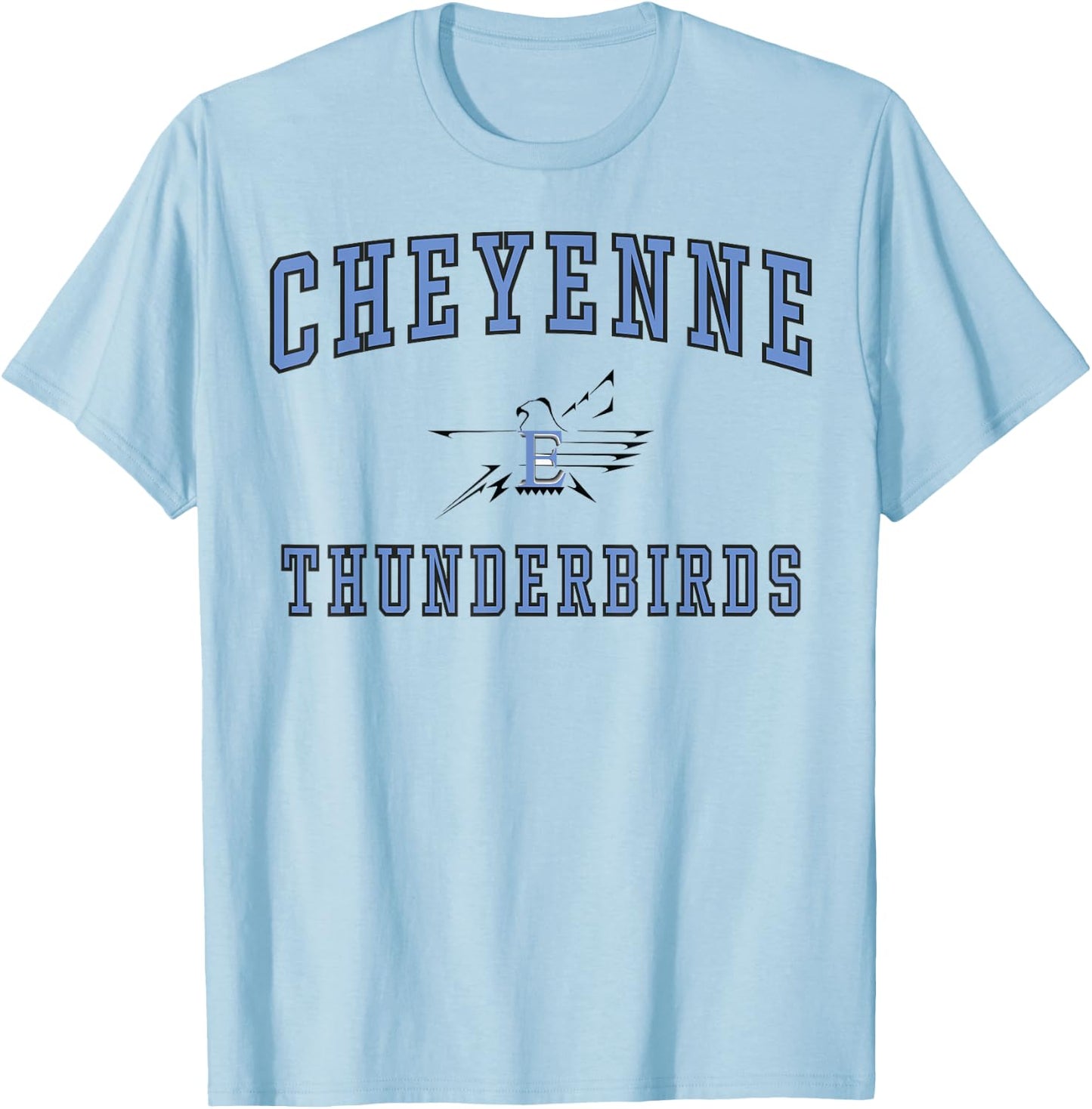 Cheyenne East High School Thunderbirds C1 T-Shirt - T-Shirt | Light Blue
