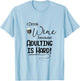 Wine Lover t Shirt I Drink Wine Because Adulting is Hard T-Shirt - T-Shirt | Light Blue