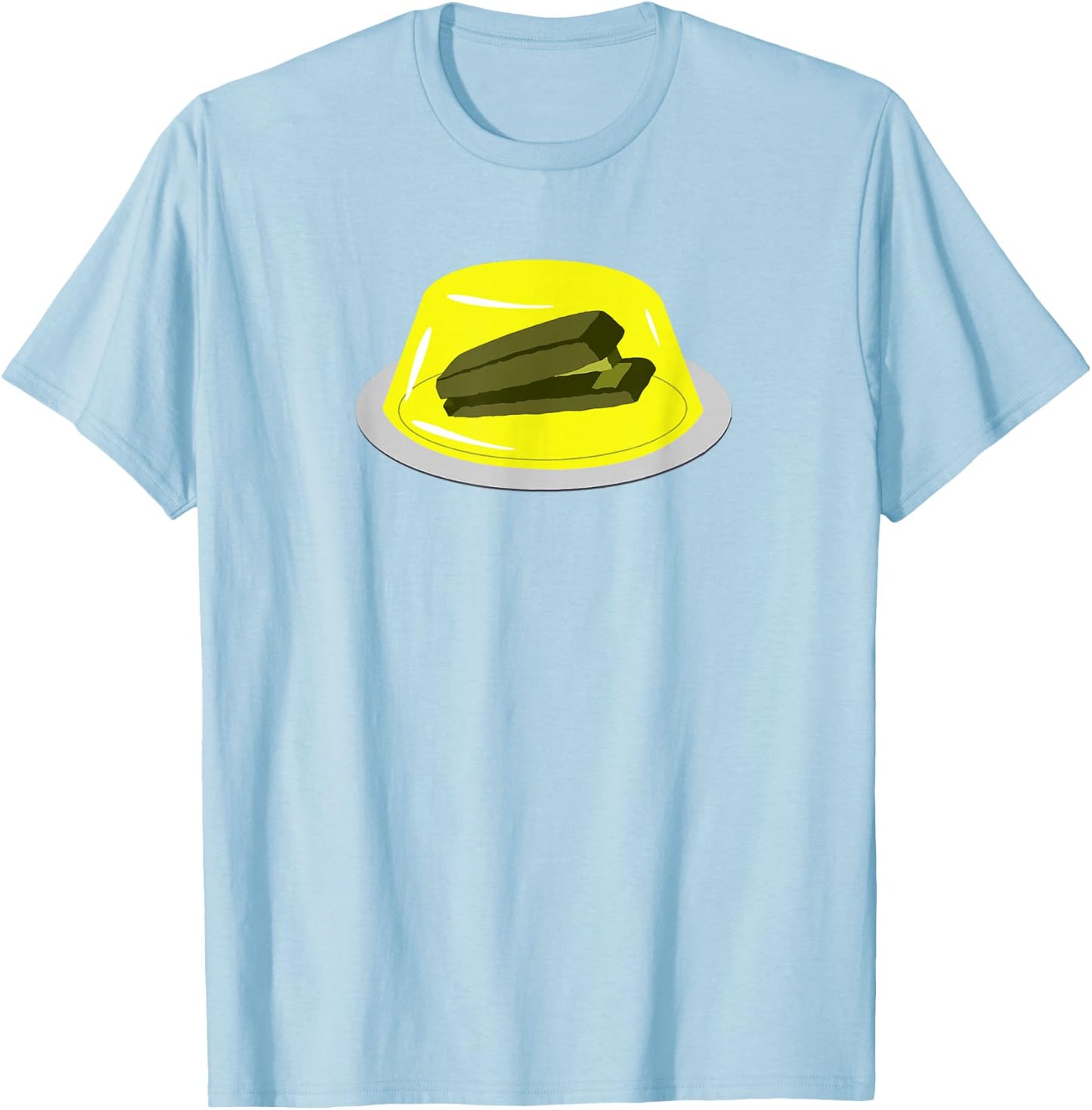 Stapler In Jello Shirt, Original Design T-Shirt - T-Shirt | Light Blue