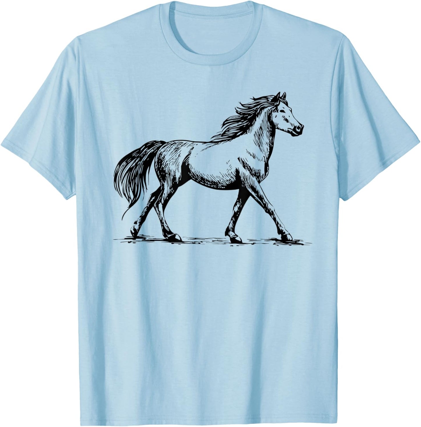 Horse Mare Stallion Rider Horsewoman Gifts Horse lover T-Shirt - T-Shirt | Light Blue