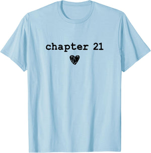 Chapter 21 - Book Lovers Readers & Authors 21st Birthday T-Shirt - T-Shirt | Light Blue