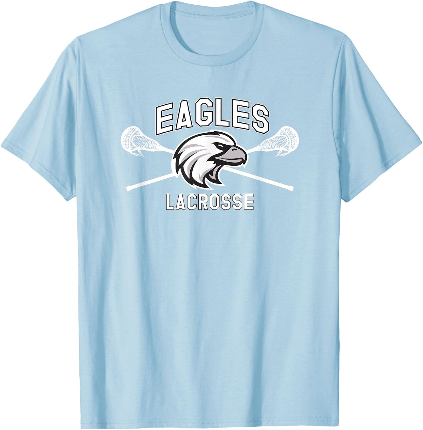 Franklin County Lacrosse Club Eagle Design T-Shirt - T-Shirt | Light Blue