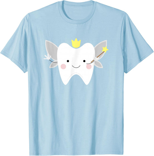Cute Tooth Fairy Shirt - Dental for Kids and Toddlers T-Shirt - T-Shirt | Light Blue