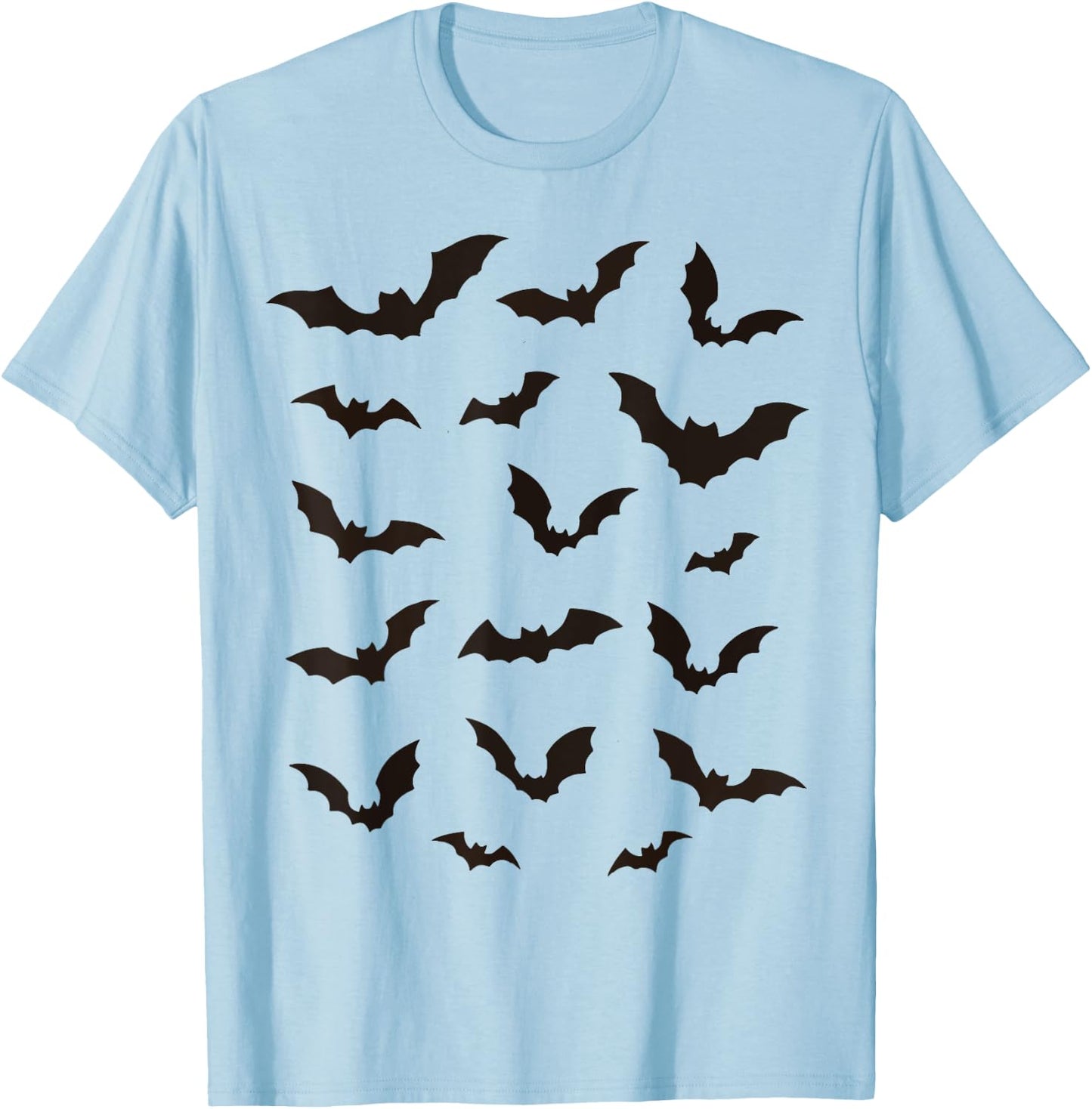 Halloween Bats Costume Halloween Bat Shirt Kids Boys Girls T-Shirt - T-Shirt | Light Blue