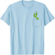 Grasshopper in Pockets Insect in Bag Cute Grasshopper T-Shirt - T-Shirt | Light Blue