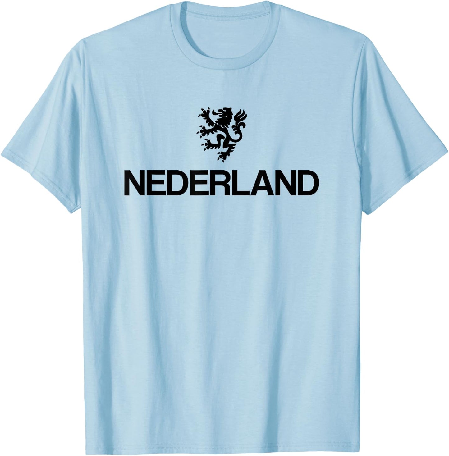 Holland Emblem Lion Nederland Netherlands T-Shirt - T-Shirt | Light Blue