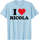 I Heart Ricola First Name I Love Personalised Stuff T-Shirt - T-Shirt | Light Blue