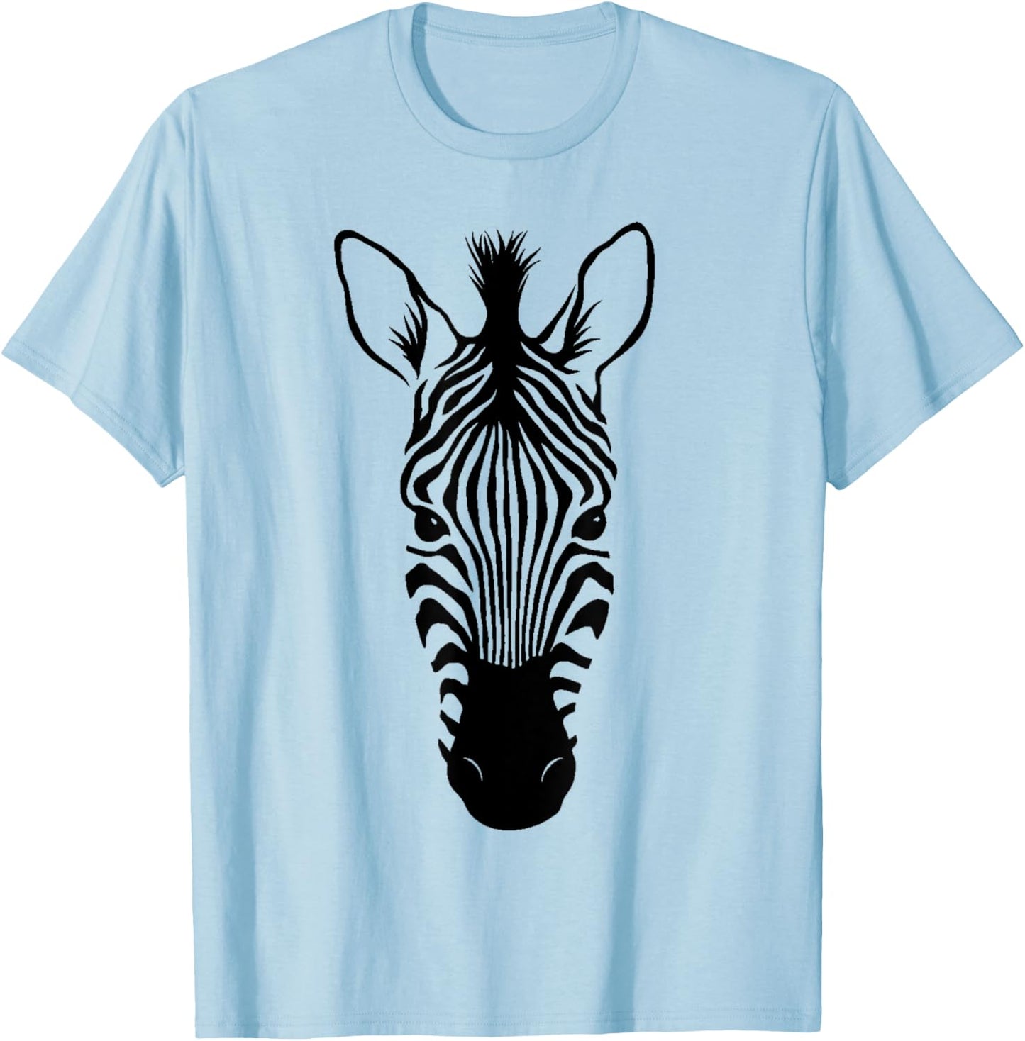 Zebra head animal T-Shirt - T-Shirt | Light Blue