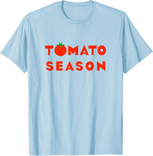 Tomato Season Funny Tomato Gardening Vegetables Farmer T-Shirt - T-Shirt | Light Blue