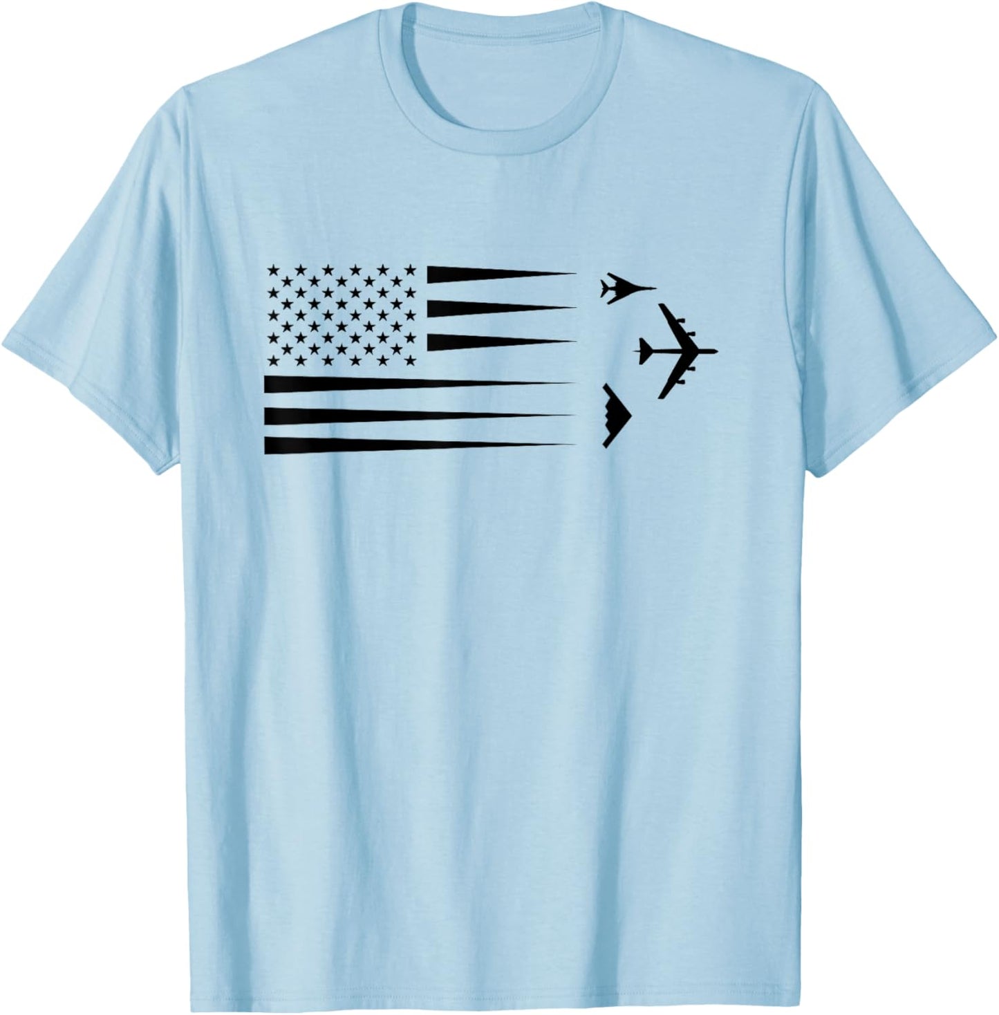 B-2 Spirit B-1 Lancer B-52 Bomber Airplane T-Shirt - T-Shirt | Light Blue