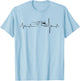 Truck Driver Heartbeat 18 Wheeler Tractor Unit Gift T-Shirt - T-Shirt | Light Blue