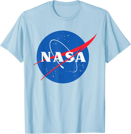 NASA Official Meatball NASA Logo T-Shirt - T-Shirt | Light Blue
