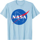 NASA Official Meatball NASA Logo T-Shirt - T-Shirt | Light Blue
