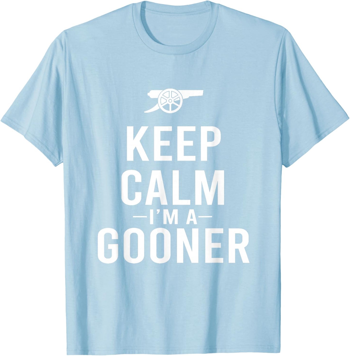Keep Calm I'm a Gooner Jersey T-Shirt - T-Shirt | Light Blue