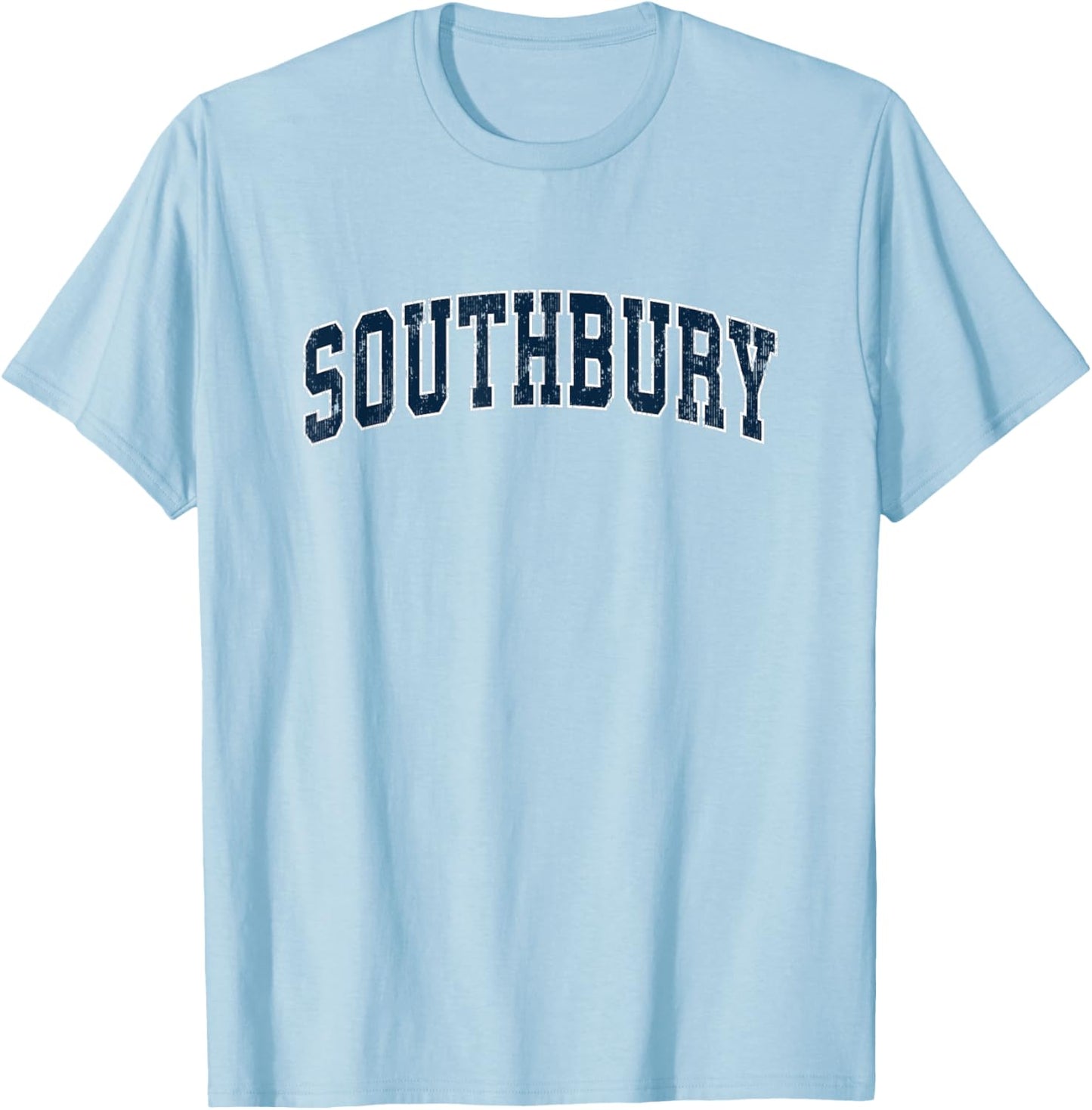 Southbury Connecticut CT Vintage Sports Design Navy Design T-Shirt - T-Shirt | Light Blue