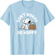 Peanuts - Snoopy Easter Rabbit Don't Worry Be Hoppy T-Shirt - T-Shirt | Light Blue