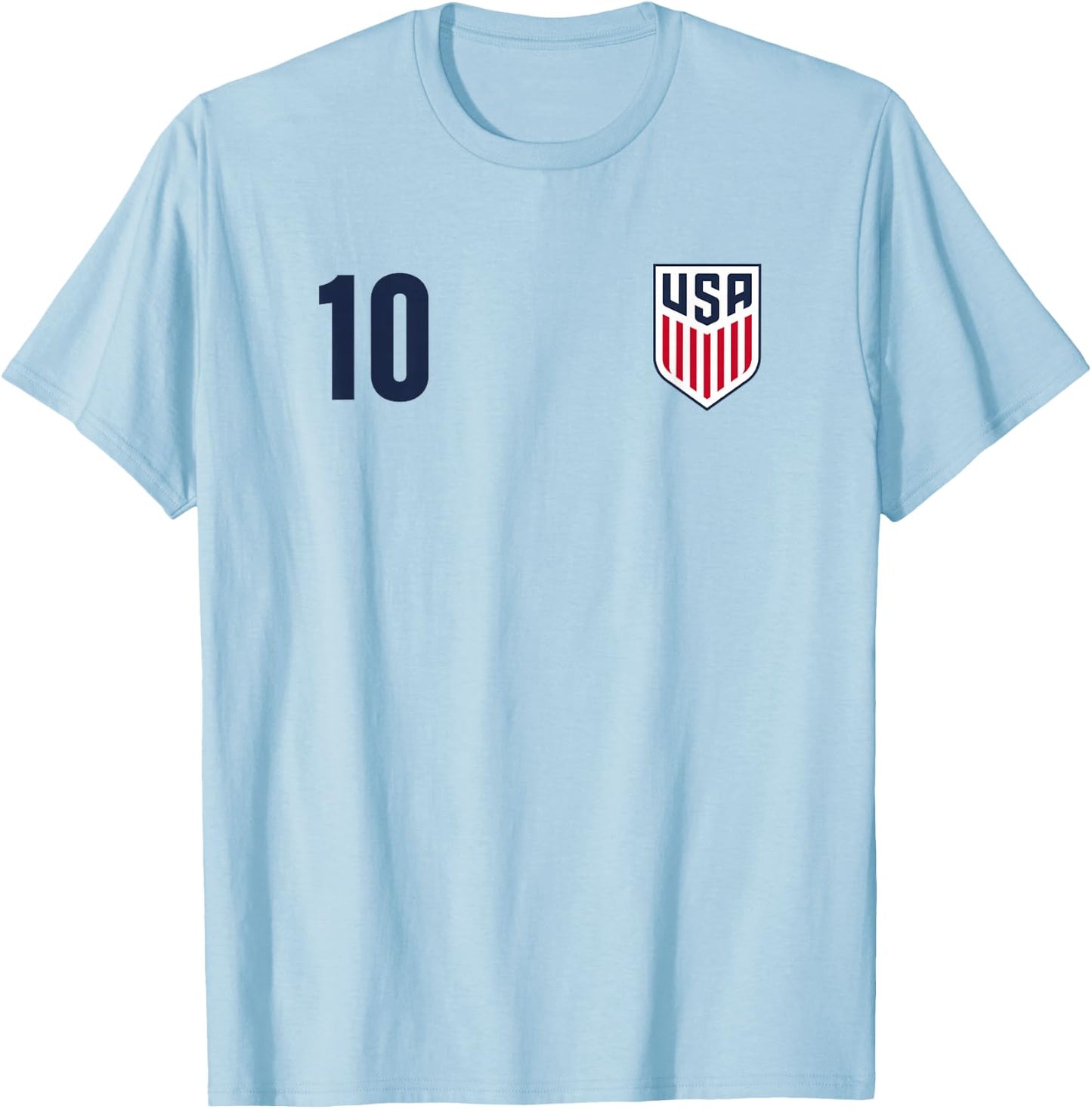 Officially Licensed US Soccer Christian Pulisic,Legacy #10 T-Shirt - T-Shirt | Light Blue