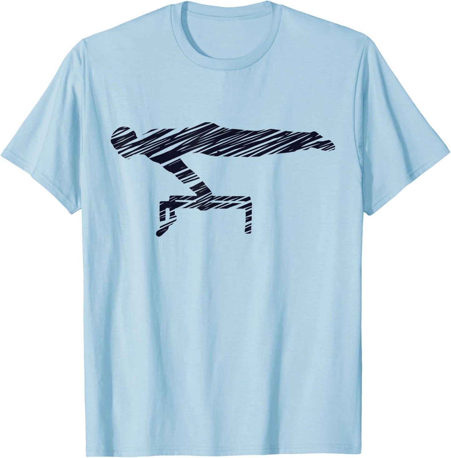 Motif gymnastics gymnast gymnastics fan vintage T-Shirt - T-Shirt | Light Blue